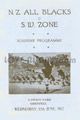 South-West Zone New Zealand 1957 memorabilia